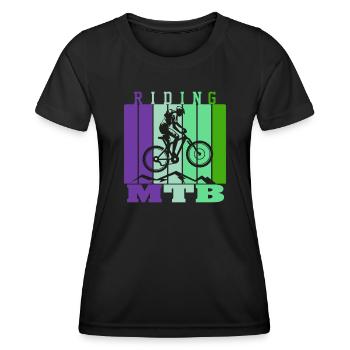 Unnamed Project 58 - Women's Functional T-Shirt - black - Front - AI Model Female 172 light (172cm)