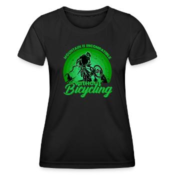 Unnamed Project 73 - Women's Functional T-Shirt - black - Front - AI Model Female 172 light (172cm)