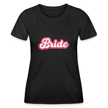 Bride - Women's Functional T-Shirt - black - Front - AI Model Female 172 light (172cm)