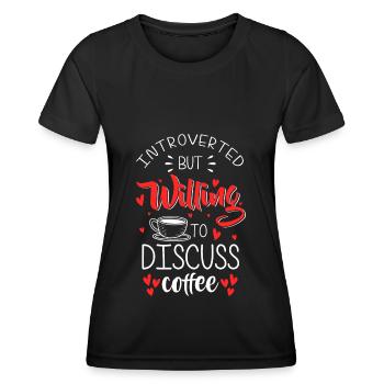 Coffee Coffee Lovers Coffee Drinkers - Women's Functional T-Shirt - black - Front - AI Model Female 172 light (172cm)