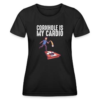 Raquette de pickleball Pickle Ball Je Ne Joue Pas Alway - T-shirt sport Femme - noir - Devant - AI Model Female 172 light (172cm)