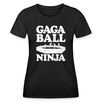 Gaga Ball Dodgeball Joueur de Gagaball Gaga Ball - T-shirt sport Femme - noir - Devant - AI Model Female 172 light (172cm)