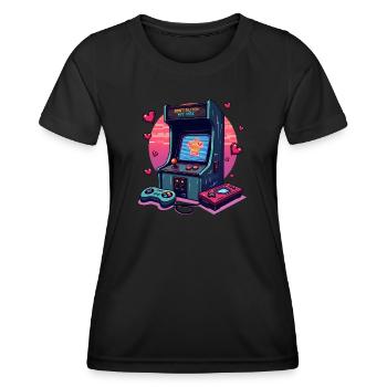 Don't Glitch my Vibe - Slot Machine Games - Women's Functional T-Shirt - black - Front - AI Model Female 172 light (172cm)