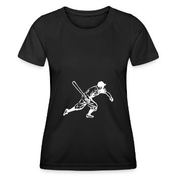 Baseball match de baseball - T-shirt sport Femme - noir - Devant - AI Model Female 172 light (172cm)