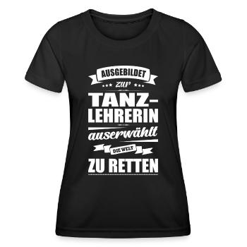 Ausgebildet Zur Tanzlehrerin Abschluss Bestanden - Frauen Funktions-T-Shirt - Schwarz - Vorne - AI Model Female 172 light (172cm)
