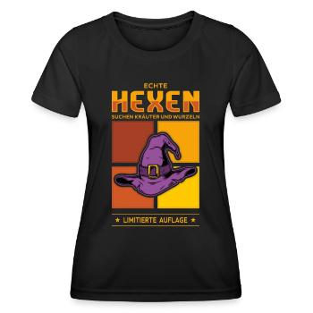 Sorcières - T-shirt sport Femme - noir - Devant - AI Model Female 172 light (172cm)