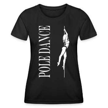 Women's pole dancing pole dancing - Women's Functional T-Shirt - black - Front - AI Model Female 172 light (172cm)