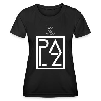 Palz Winegod - Frauen Funktions-T-Shirt - Schwarz - Vorne - AI Model Female 172 light (172cm)