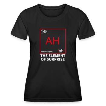Chemical Element for Surprise - Surprise - Women's Functional T-Shirt - black - Front - AI Model Female 172 light (172cm)