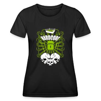 Lutte hardcore - T-shirt sport Femme - noir - Devant - AI Model Female 172 light (172cm)
