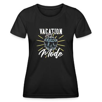 Vacation coconut - Women's Functional T-Shirt - black - Front - AI Model Female 172 light (172cm)