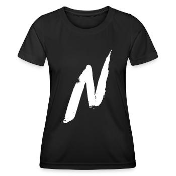 Trendy Cool Stylish N Letter - Women's Functional T-Shirt - black - Front - AI Model Female 172 light (172cm)