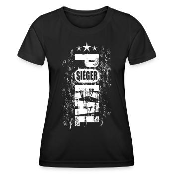 Pokalsieger 2026 - Frauen Funktions-T-Shirt - Schwarz - Vorne - AI Model Female 172 light (172cm)