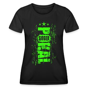 Pokalsieger 2026 - Frauen Funktions-T-Shirt - Schwarz - Vorne - AI Model Female 172 light (172cm)