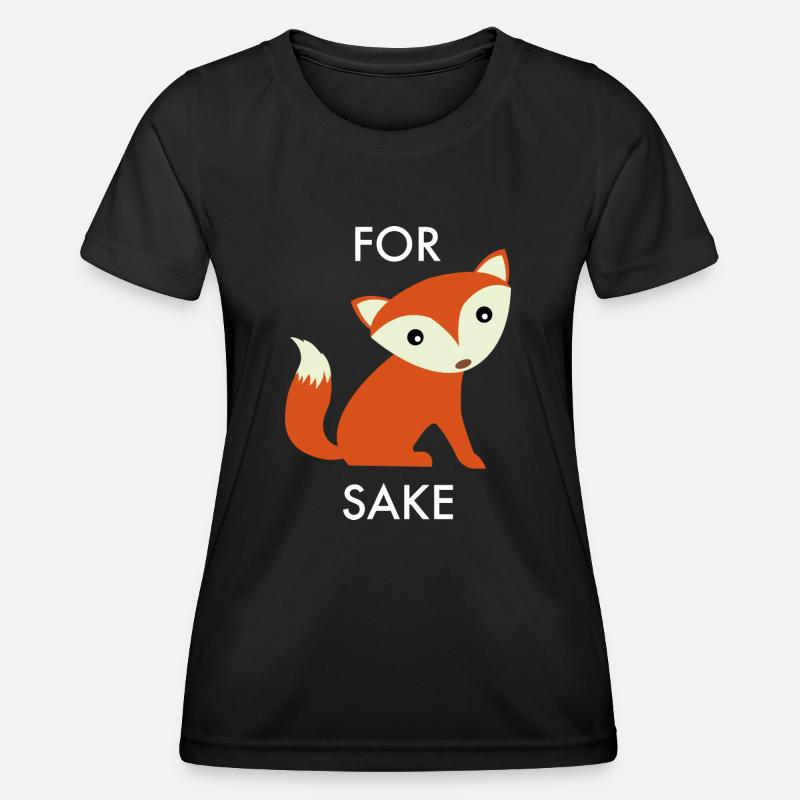 For Fox Sake - Women's Functional T-Shirt - black