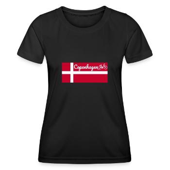 Bike Coopenhagen Dänemark Bike City Geschenkidee - Frauen Funktions-T-Shirt - Schwarz - Vorne - AI Model Female 172 light (172cm)