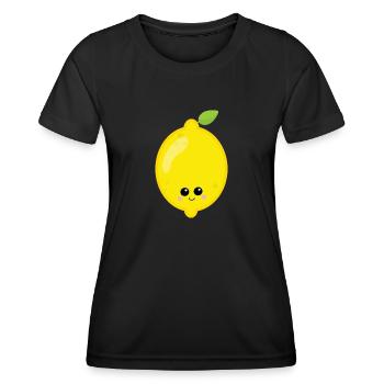 citron - T-shirt sport Femme - noir - Devant - AI Model Female 172 light (172cm)