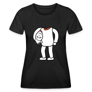 Head under the arm - Women's Functional T-Shirt - black - Front - AI Model Female 172 light (172cm)