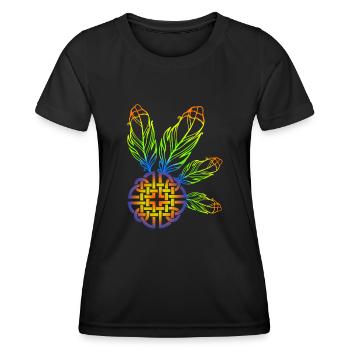 Springs on ball - Women's Functional T-Shirt - black - Front - AI Model Female 172 light (172cm)