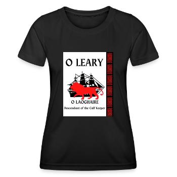 O Leary Nachname - Frauen Funktions-T-Shirt - Schwarz - Vorne - AI Model Female 172 light (172cm)
