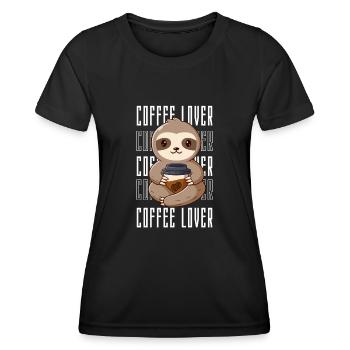 Coffee Lover Coffee Gifts - Women's Functional T-Shirt - black - Front - AI Model Female 172 light (172cm)