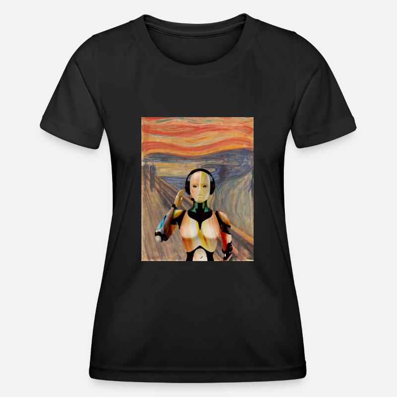 Edvard Munch - Women's Functional T-Shirt - black