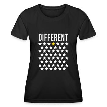 Différent - T-shirt sport Femme - noir - Devant - AI Model Female 172 light (172cm)