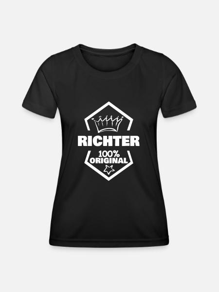 Arbeit Richter - Frauen Funktions-T-Shirt - Schwarz