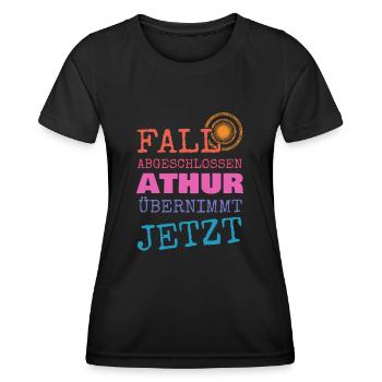 Geschenk für Athur - Frauen Funktions-T-Shirt - Schwarz - Vorne - AI Model Female 172 light (172cm)