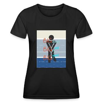 Biggest. The biggest of the biggest. - Women's Functional T-Shirt - black - Front - AI Model Female 172 light (172cm)