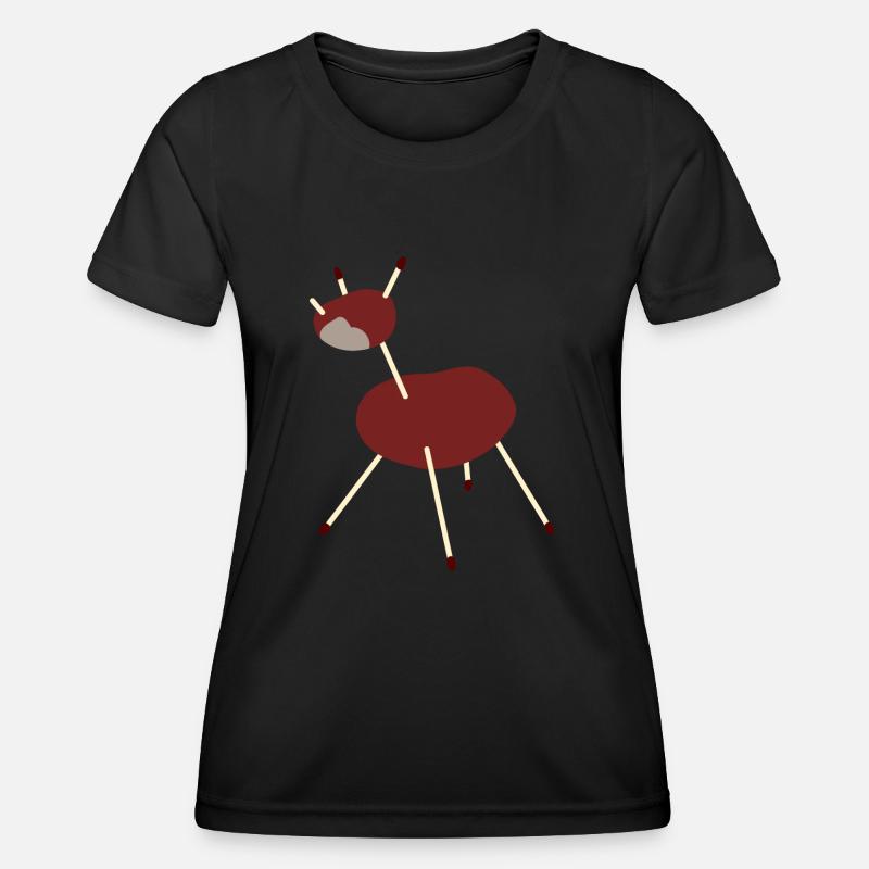 chestnut unicorn - Women's Functional T-Shirt - black