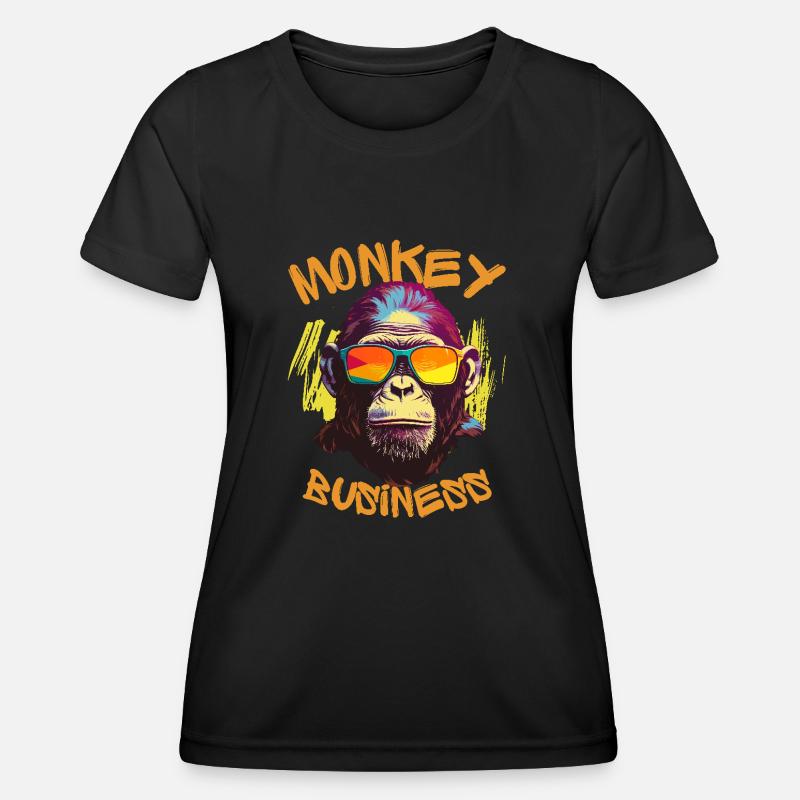 Monkey Business - Women's Functional T-Shirt - black