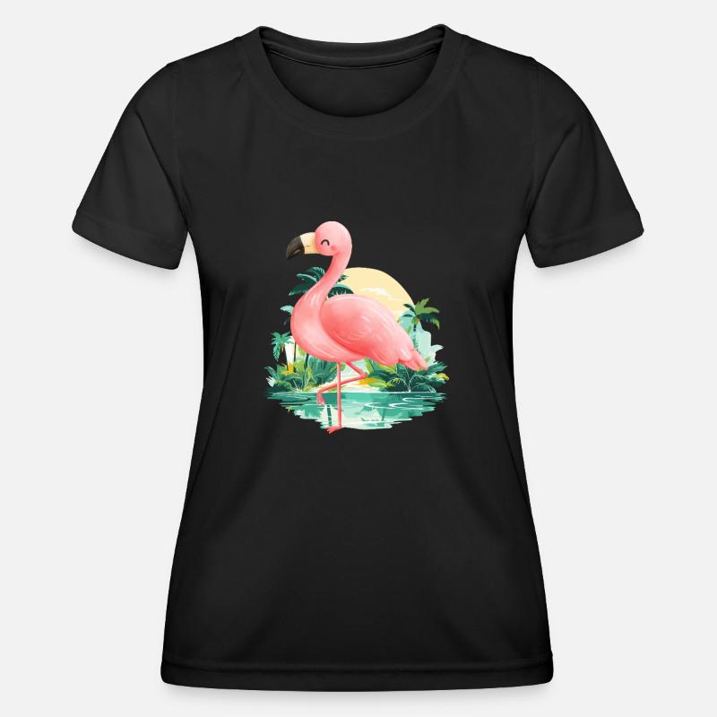 Flamingo - Women's Functional T-Shirt - black