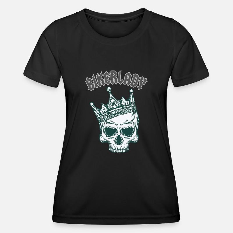 Biker Lady - Women's Functional T-Shirt - black