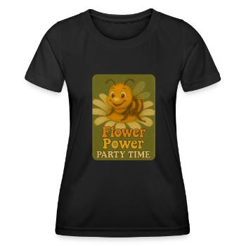 Fête des abeilles - T-shirt sport Femme - noir - Devant - AI Model Female 172 light (172cm)
