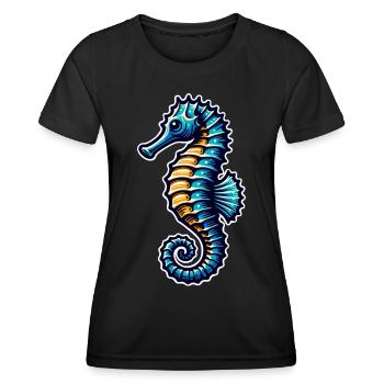 Hippocampe Hippocampe - T-shirt sport Femme - noir - Devant - AI Model Female 172 light (172cm)