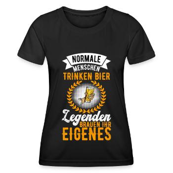 Bierbrauer Bierbrauen Bier Geschenk - Frauen Funktions-T-Shirt - Schwarz - Vorne - AI Model Female 172 light (172cm)