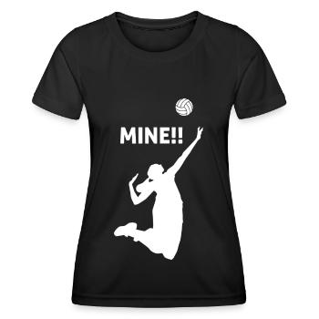 Volleyball Volleyballer Beach Volleyball Spieler - Frauen Funktions-T-Shirt - Schwarz - Vorne - AI Model Female 172 light (172cm)