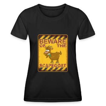 Beware of the Scapegoat - Warning against the scapegoat - Women's Functional T-Shirt - black - Front - AI Model Female 172 light (172cm)