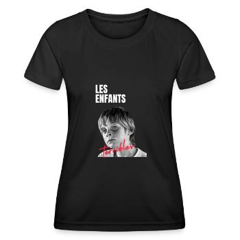 Les enfants terribles Terry - T-shirt sport Femme - noir - Devant - AI Model Female 172 light (172cm)