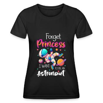 Astronaut Logo Sterne Discovery - Frauen Funktions-T-Shirt - Schwarz - Vorne - AI Model Female 172 light (172cm)