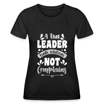 Boss Job Firma Team - Frauen Funktions-T-Shirt - Schwarz - Vorne - AI Model Female 172 light (172cm)