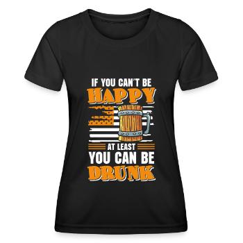 Biertrinker Saufen Trinken Kneipe - Frauen Funktions-T-Shirt - Schwarz - Vorne - AI Model Female 172 light (172cm)