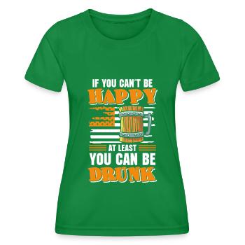 Biertrinker Saufen Trinken Kneipe - Frauen Funktions-T-Shirt - Kelly Green - Vorne - AI Model Female 172 dark (172cm)