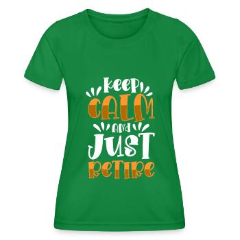Pensioner Grandma Senior - Women's Functional T-Shirt - kelly green - Front - AI Model Female 172 dark (172cm)