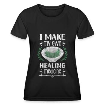 Heiltrank Pflanzen Krankheiten - Frauen Funktions-T-Shirt - Schwarz - Vorne - AI Model Female 172 light (172cm)