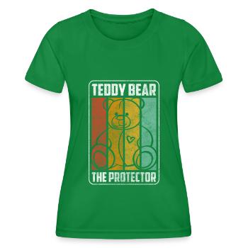 Teddy Bear Offspring Enfance Famille - T-shirt sport Femme - vert - Devant - AI Model Female 172 dark (172cm)