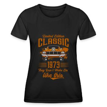 Automobil Mechatroniker Alt - Frauen Funktions-T-Shirt - Schwarz - Vorne - AI Model Female 172 light (172cm)