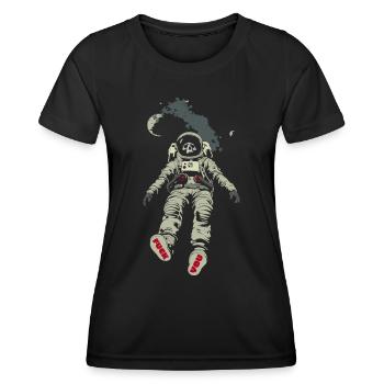 Astronaute mort - T-shirt sport Femme - noir - Devant - AI Model Female 172 light (172cm)