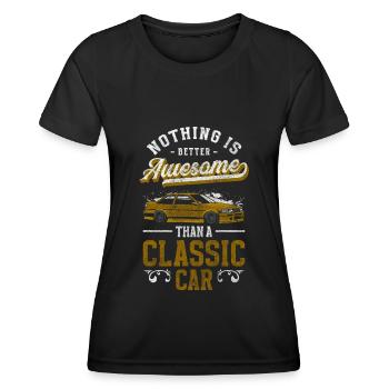 Auto Liebhaber Wertvoll - Frauen Funktions-T-Shirt - Schwarz - Vorne - AI Model Female 172 light (172cm)